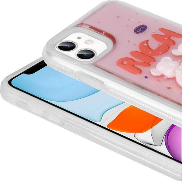 Apple iPhone 11 Kılıf Kabartma Figürlü Parlak Zore Minimini Silikon Kapak - Image 1
