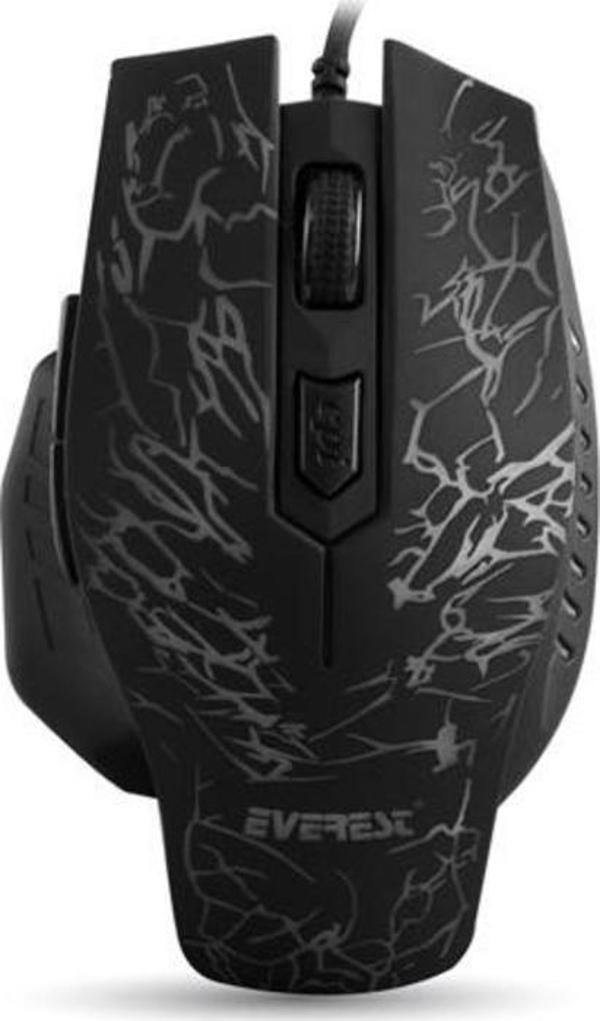 Everest Sm-700 Usb Siyah Oyun Mouse - Image 1