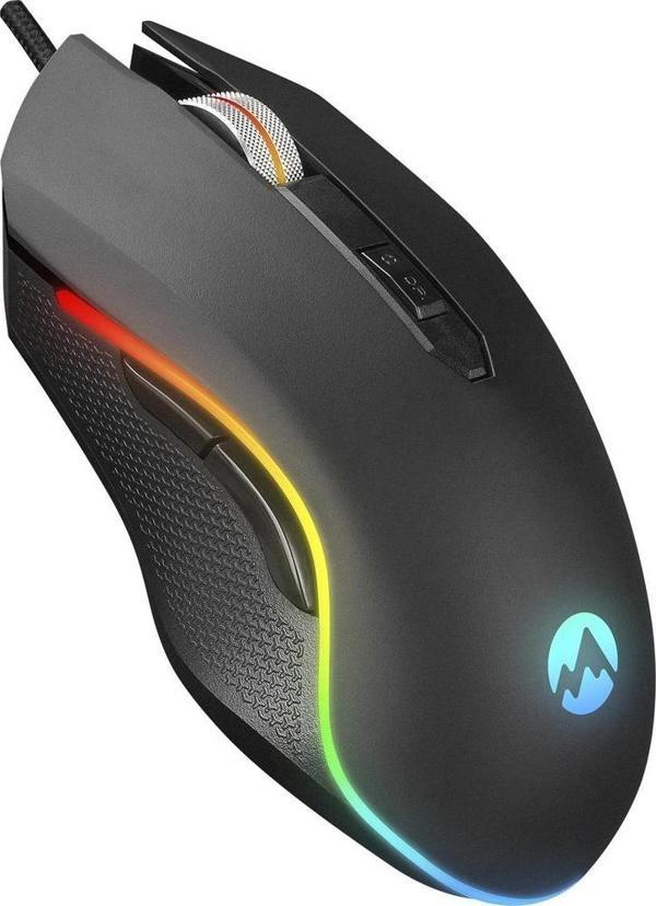 Everest Sm-F09 Tıtanıo Usb Gümüş 7200Dpi RGB Ledli Gaming Oyuncu Mouse - Image 1