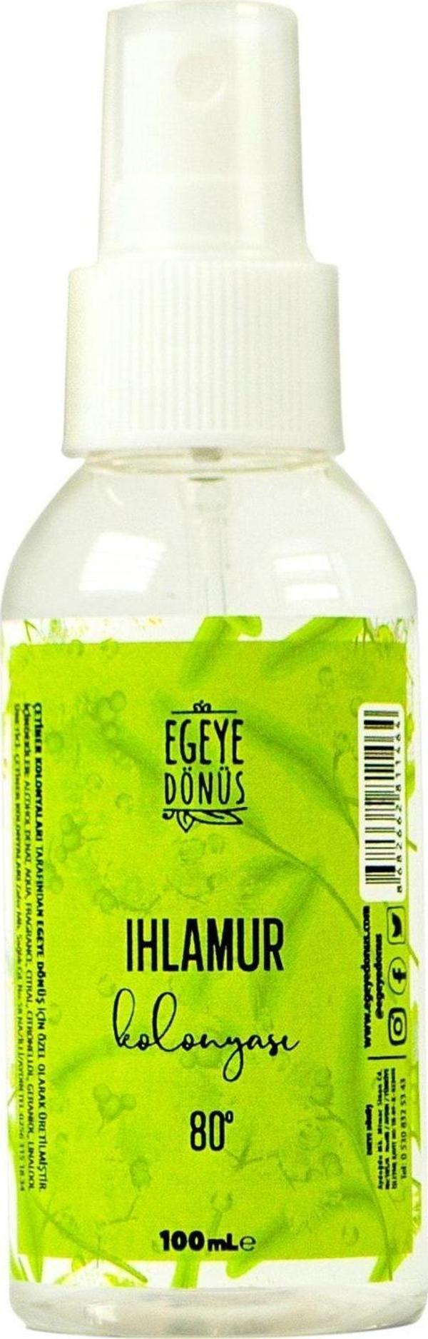 Egeye Dönüş Çanta Cep Boy Ihlamur Kolonyası Sprey - 100 Ml. (80 DERECE) - (PARFÜMLÜ) - Image 1