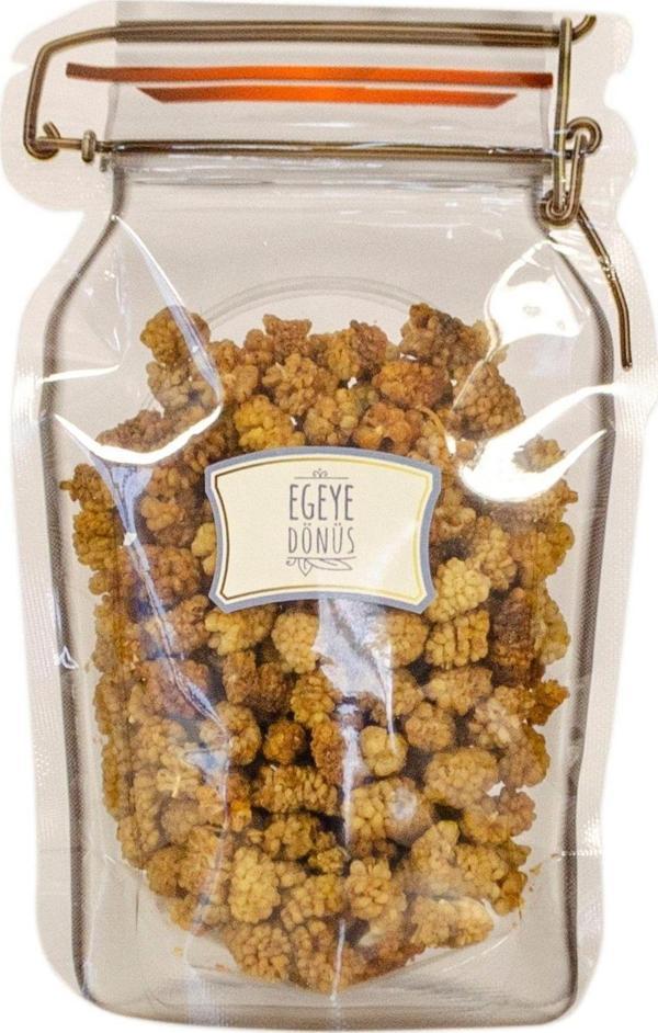 Egeye Dönüş Dut Kurusu - Doğal Kurutulmuş 100 Gr. - Kavanoz Görünümlü Kilitli Poşet - Kilitli Saklama Poşeti. - Image 1