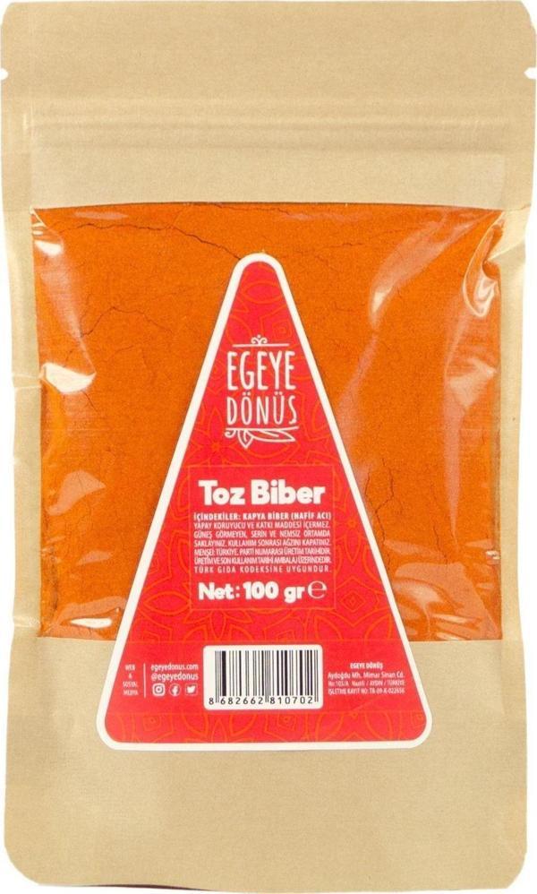Egeye Dönüş Öğütülmüş Kırmızı Toz Biber - 100 Gr. 1. Kalite (DOĞAL AROMA VE RENK VERİCİ) - Image 1