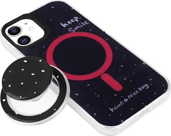 Apple iPhone 11 Kılıf Magsafe Şarj Özellikli Tak-Çıkar Pop Soketli Zore Tiktok Kapak - Image 1
