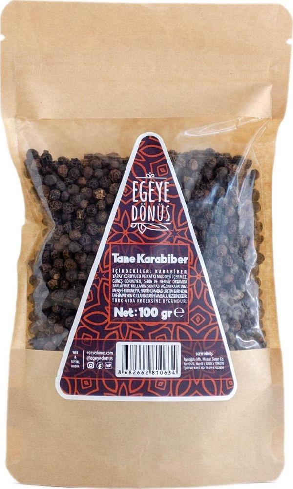 Egeye Dönüş Tane Karabiber (Elenmiş Kara Biber Tane Baharat) - 100 Gr. (1. Kalite) - Image 1