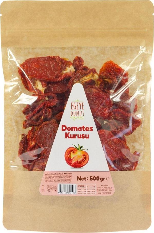 Egeye Dönüş Yeni Mahsül Kuru Domates Kahvaltılık Yemeklik Domates Kurusu - 500 Gr. (NATUREL KURUTULMUŞ) - Image 1
