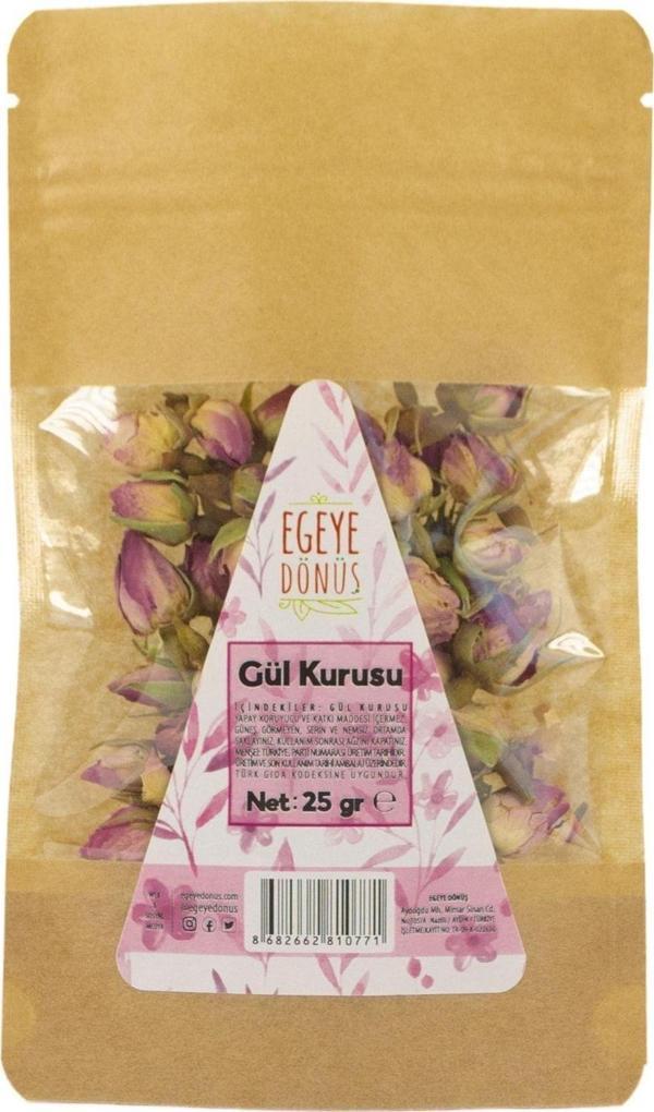 Egeye Dönüş Yeni Mahsül Tomurcuk Gonca Pembe Gül Kurusu (BİTKİ ÇAYI) - 25 Gr. 1. Kalite (YÜKSEK AROMA) - Image 1