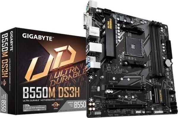GIGABYTE B550M-DS3H DDR4 Anakart + AMD Ryzen 5 3600 TRAY İşlemci + AMD FAN ( MPK BUNDLE) - Image 1