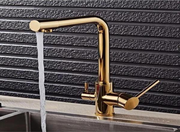 BOĞAZİÇİ 3 YOLLU MUSLUK OVAL GOLD - Image 1