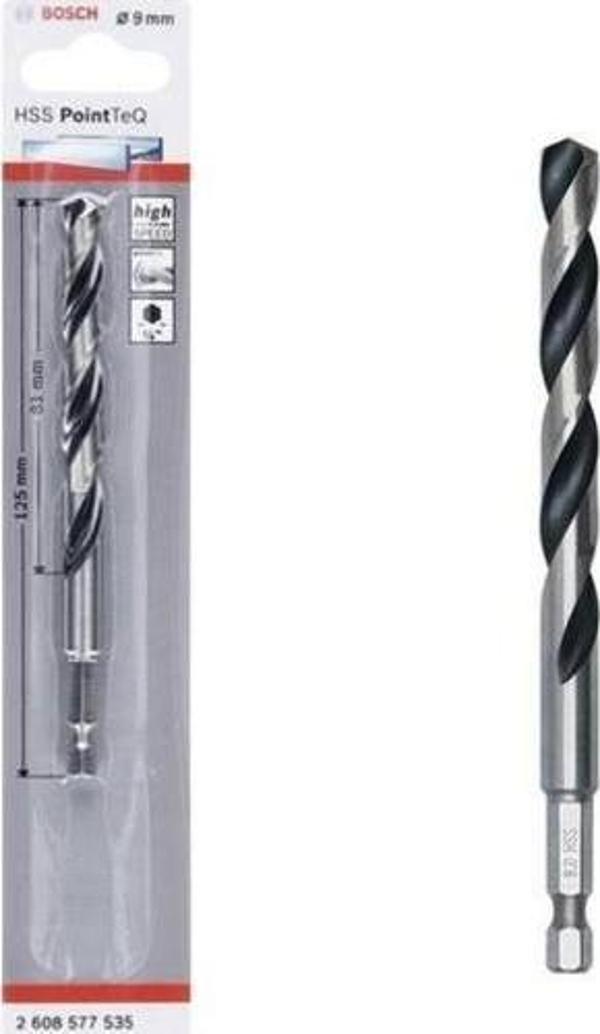 Bosch Hss Point Teq Hex Metal Matkap Ucu 9mm  - 2608577535 - Image 1
