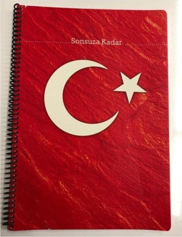 Gıpta Sonsuza Kadar A4 Karton Kapak Spiralli Defter 80Yp Kareli - Image 1