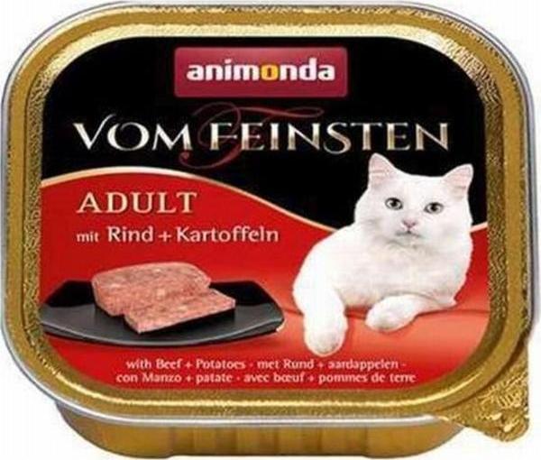 Animonda Vom Feinsten Sığır Etli ve Patatesli Yetişkin Kedi Konservesi 6 Adet 100 Gr - Image 1