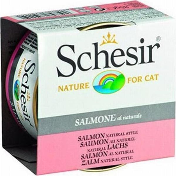 Schesir Somonlu Yetişkin Kedi Konservesi 6 Adet 85 Gr - Image 1
