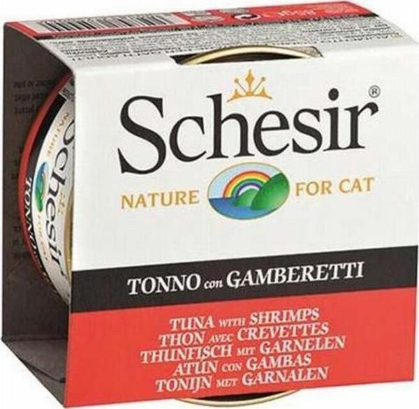 Schesir Ton Balıklı ve Karidesli Jelly Yetişkin Kedi Konservesi 6 Adet 85 Gr - Image 1
