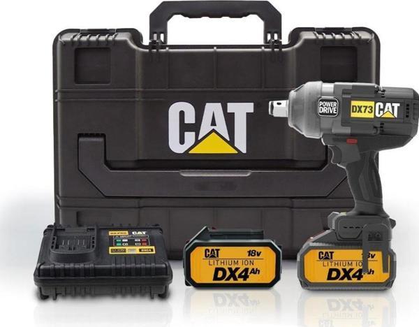 CAT DX73 18Volt 4.0 Ah. Çift Akülü 1700/2100Nm Kömürsüz Profesyonel Şarjlı Somun Sıkma - Image 1