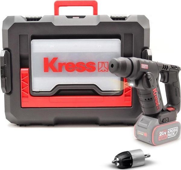 Kress KUC50.91 20Volt Kömürsüz 1.7J Profesyonel SDS-Plus Pnömatik Matkap + 10mm Mandren (Akü Dahil Değildir) - Image 1