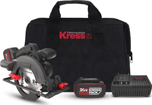 Kress KUE12.1 20Volt 4.0Ah. Li-ion 165MM Çift Akülü Kömürsüz Profesyonel Daire Testere - Image 1