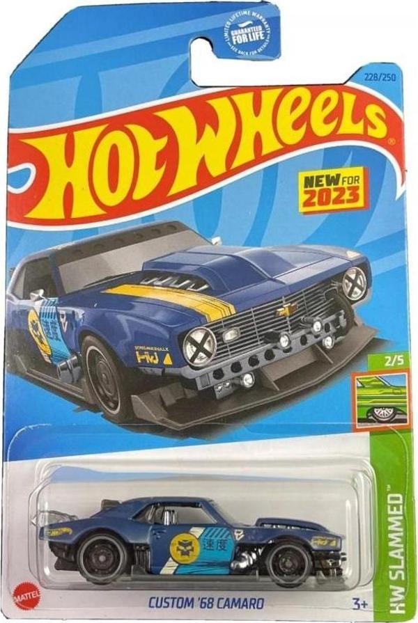 Hot Wheels Tekli Arabalar HW SLAMMED 2/5 Custom 68 Camaro 228/250 - Image 1