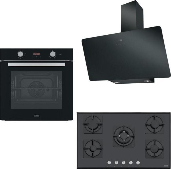 Franke Siyah Ankastre Set (FPJ 915 V BK A-FHNS 905 4G TC B-FSL 86 H BK)K C- - Image 1