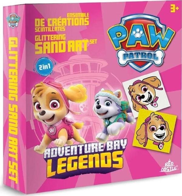 Red Castle Eğitici ve Eğlenceli Kum Boyama Seti-Paw Patrol  Advanture Bay Legends Mbks-03 - Image 1