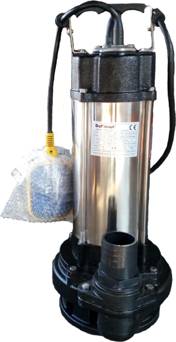 Duffmart V1500F Pis Su Foseptik Parçalayıcılı Açık Fanlı Dalgıç Pompa - Image 1