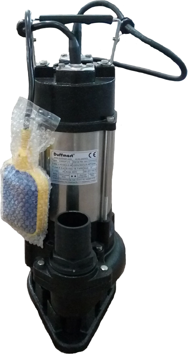 Duffmart V450F-C Pis Su Foseptik Parçalayıcılı Açık Fanlı Dalgıç Pompa - Image 1