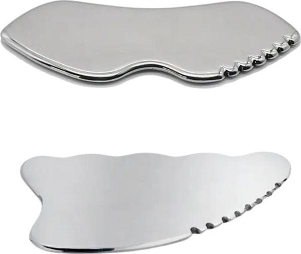 Metal Yüz Masaj Aleti Face Guasha 2 'li Graston Set - Image 1