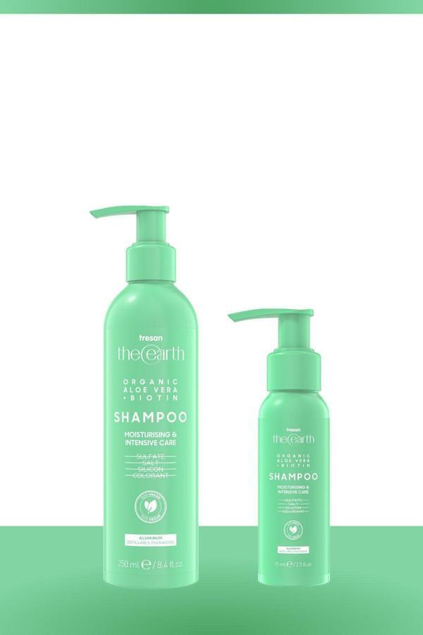 Tresan The Earth Aloe Vera +Biotin Şampuan 250 Ml + Şampuan 75 Ml - Image 1