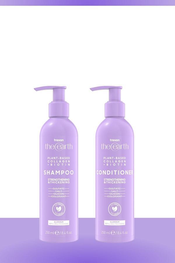 Tresan The Earth Collagen +Biotin Şampuan 250 Ml + Saç Kremi 250 Ml - Image 1
