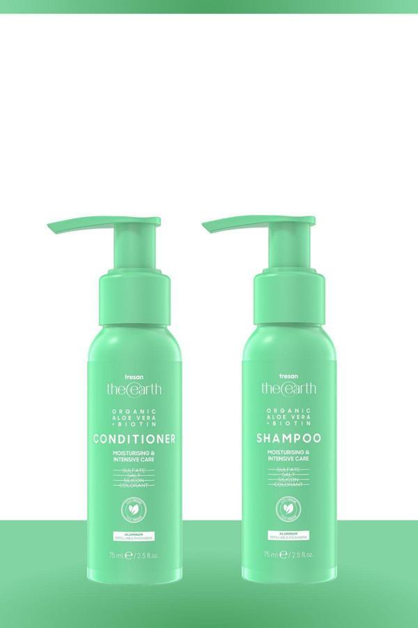 Tresan The Earth Organic Aloe Vera +Biotin Şampuan 75 Ml Saç Kremi 75Ml - Image 1