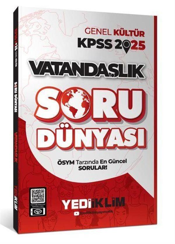 2025 KPSS Genel Kültür Vatandaşlık Soru Dünyası - Yediiklim Yayınları - Image 1