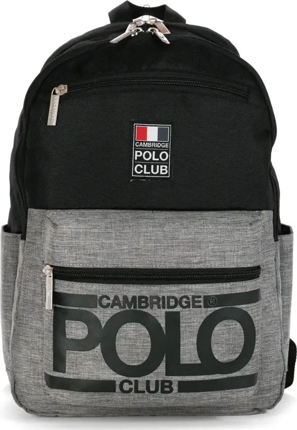 Cambridge Polo Club Street Style Dört Bölmeli Unisex Okul Sırt Çantası Siyah / CPO4016.001 - Image 1