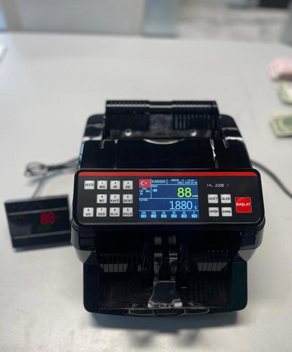 HunterTEC HL 2300 versiyon 2021 para sayma makinesi orjınal ürün   ithalatcısı garantili - Image 1