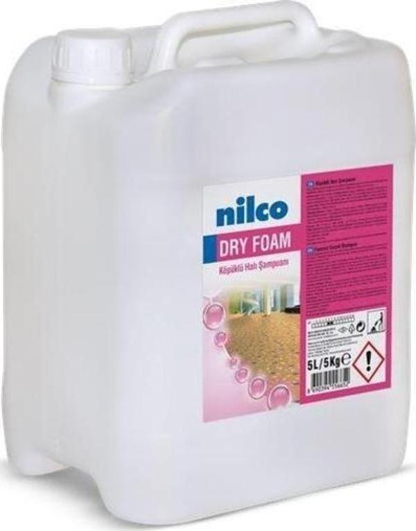 Nilco DRY FOAM 5LT/5KG KURU KÖPÜK PARFÜMLÜ HALI ŞAMPUANI - Image 1