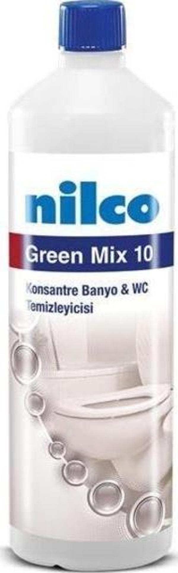 Nilco GREEN MIX 10 1L/1,3 KG KONSANTRE BANYO WC TEMİZLEME ÜRÜNÜ - Image 1