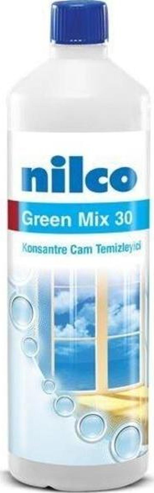 Nilco GREEN MIX 30 1L/1 KG KONSANTRE CAM TEMİZLEYİCİ - Image 1