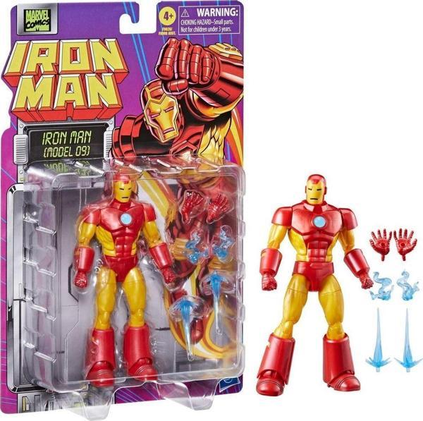 Marvel Legends Iron Man (Model 09) Retro Comics Aksiyon Figürü - Image 1