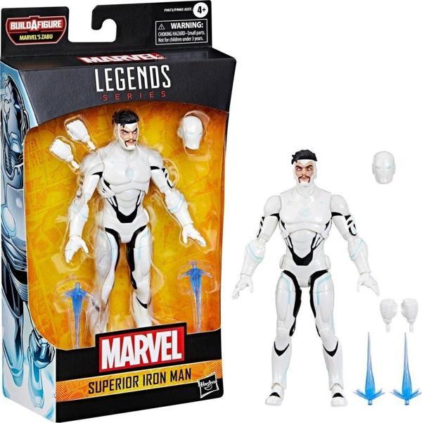 Marvel Legends Superior Iron Man (Comics) Aksiyon Figürü (Marvel's Zabu BAF) - Image 1