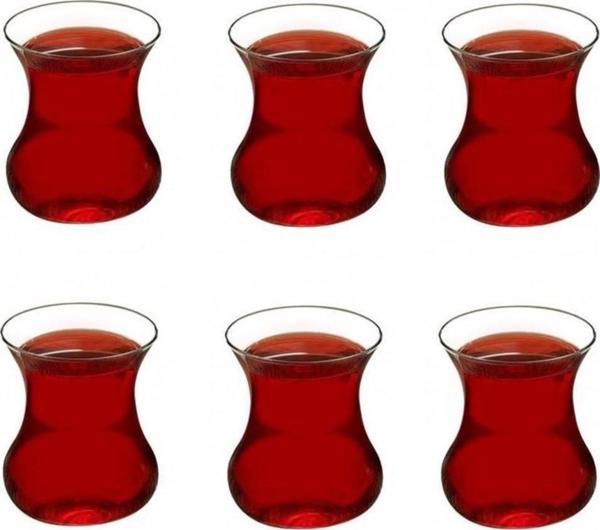Paşabahçe aurora çay bardak - 6 lı cam çay bardağı - Image 1