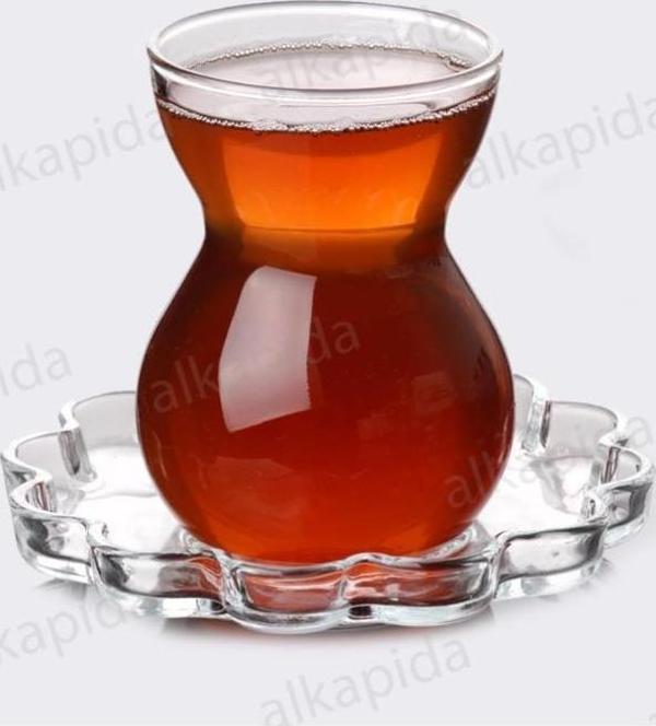 Paşabahçe çay seti - çay bardağı takımı 12 prç. papatya - Image 1