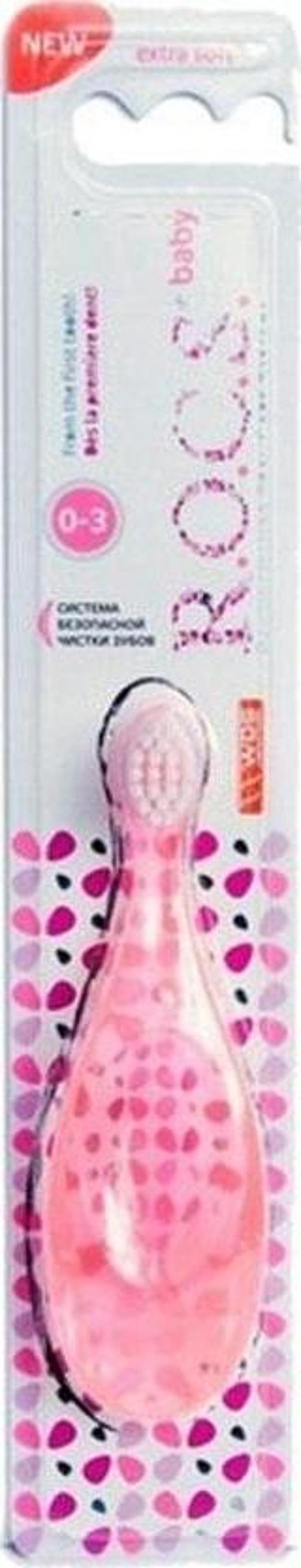 Rocs Baby Extra Soft - Bebekler İçin Diş Fırçası Pembe 0-3 Ay - Image 1