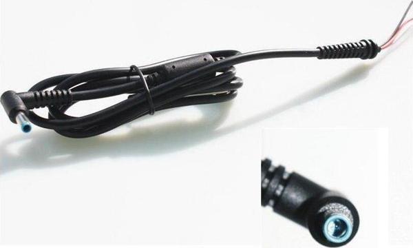Hp 3.0 Mm X 4.5 Mm İçin Pinli Mavi Uç Adaptör Dc Kablo 2 Damarlı - Image 1