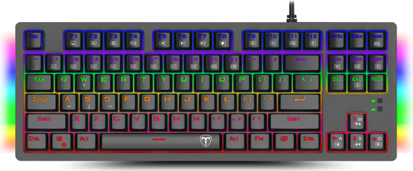 T-Dagger Balı, T-Tgk311, Usb Kablolu, Türkçe Q,  Rainbow RGB, Mechanical, Blue Switch, Gaming Klavye (Powered By Redrago - Image 1
