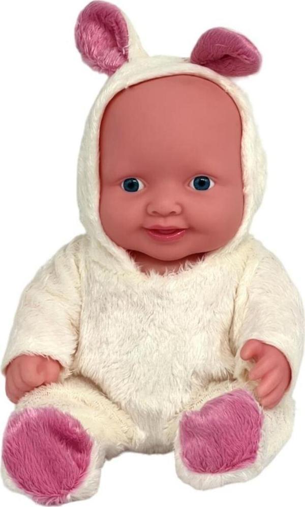 Global Toys 8 Farklı Ses Konuşan Tavşan Figürlü Roza Et Bebek - Image 1