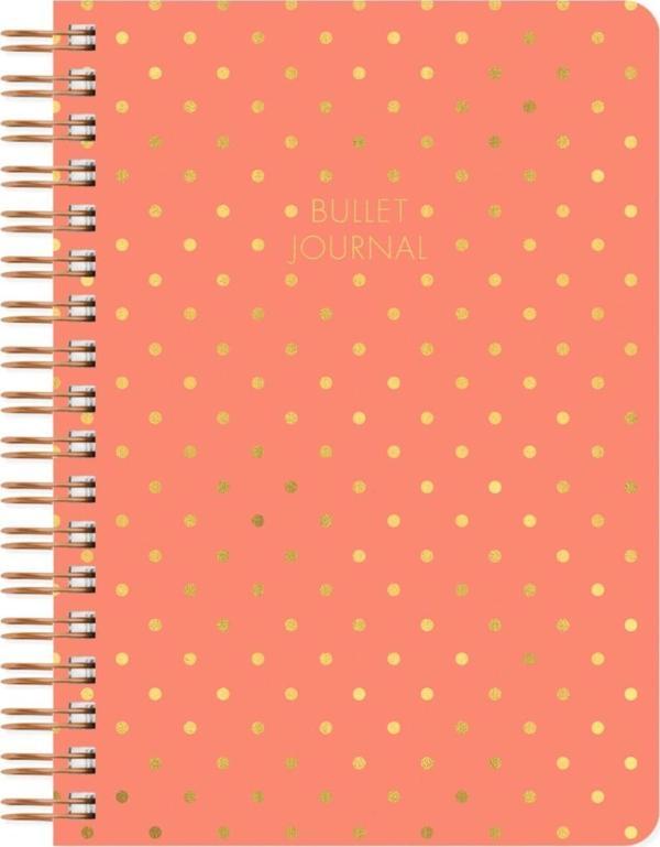 Noktalı Bullet Journal Pro Defter Shine Mercan 17x24 - Image 1
