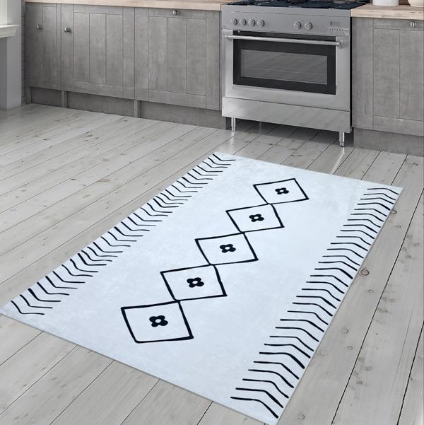 Dijital Baskı Yıkanabilir Kaymaz Taban Oturma Odası ve Salon Halısı 29_560 - Image 1