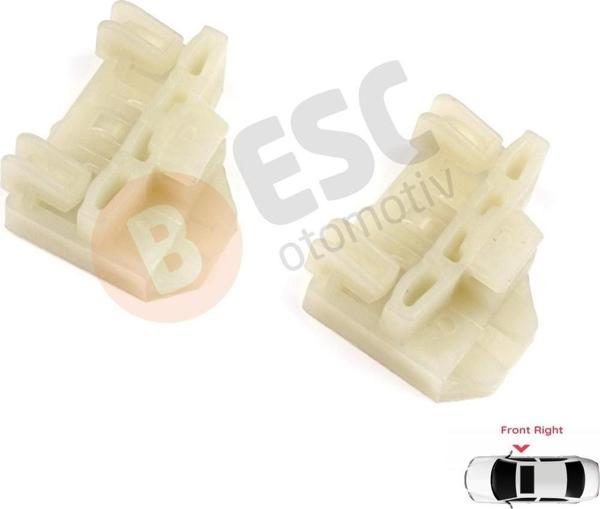 ESC Otomotiv Audi VW Seat İçin 2 Adet Ön Sağ Cam Kriko Klips - Image 1