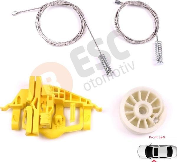 ESC Otomotiv EWR5450 Ram Pro Master City 2015-On için Ön Sol Cam Kriko Tamir Seti 68366053AA - Image 1