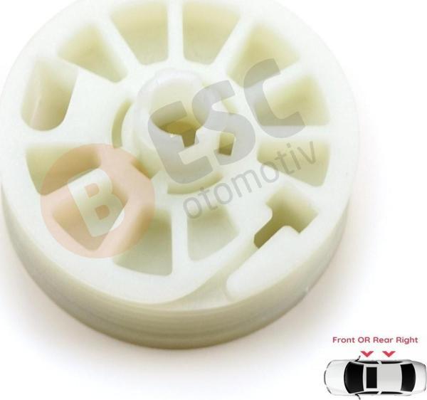 ESC Otomotiv EWR5455 Hyundai Tucson MK3 TL 2016-2020 için Sağ Cam Kriko Gergi Makarası 82481D3011 83481D3001 - Image 1