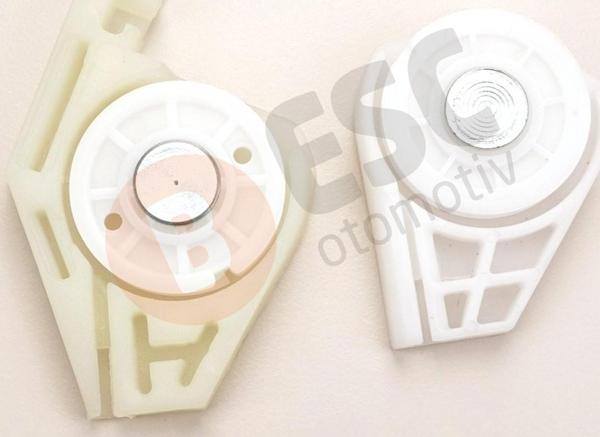 ESC Otomotiv Fiat Doblo 1 119 223 için Ön Sol Cam Kriko Köşe Makara KlipsSeti 51718404 - Image 1