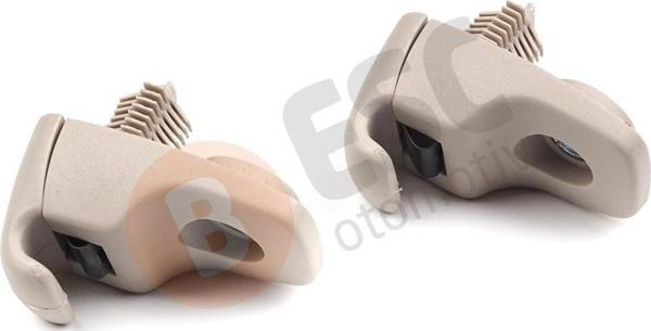 ESC Otomotiv Fiat Ducato 250 Peugeot Boxer Citroen Jumper 2006-On için 2 Adet Güneşlik Tutucu Ayak Klipsi Bej - Image 1